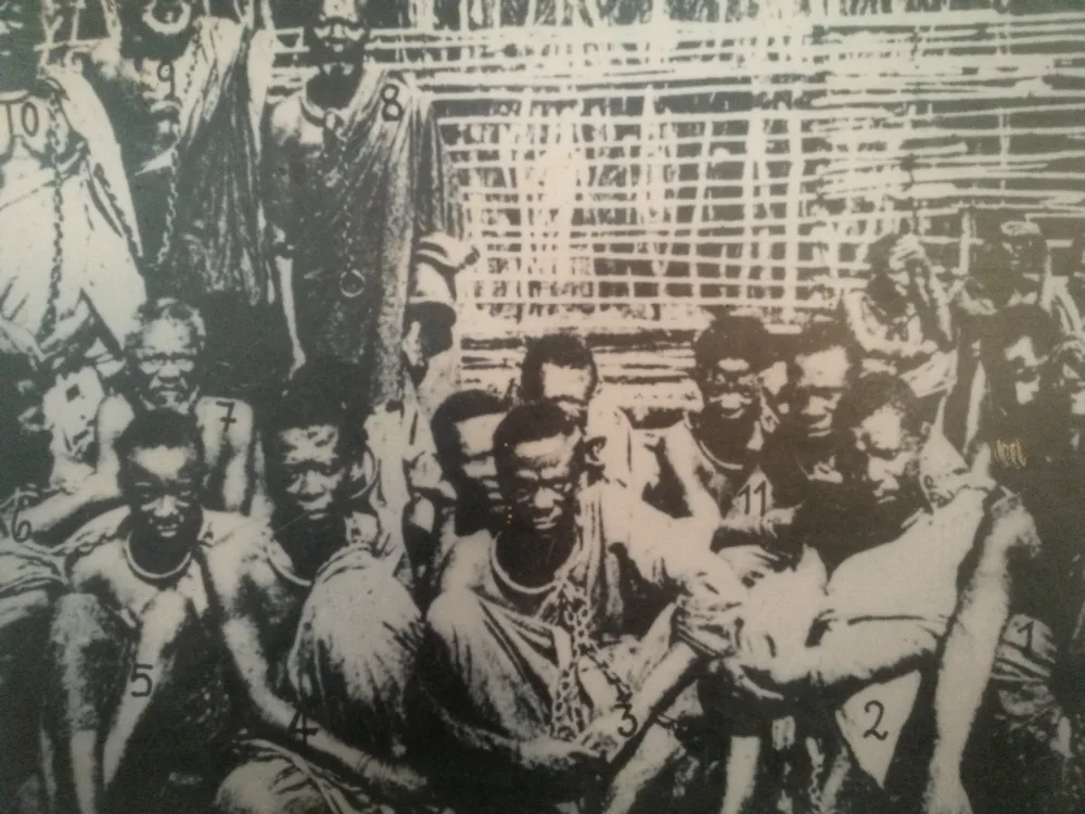 Maji Maji warriors before hanging in February 1906